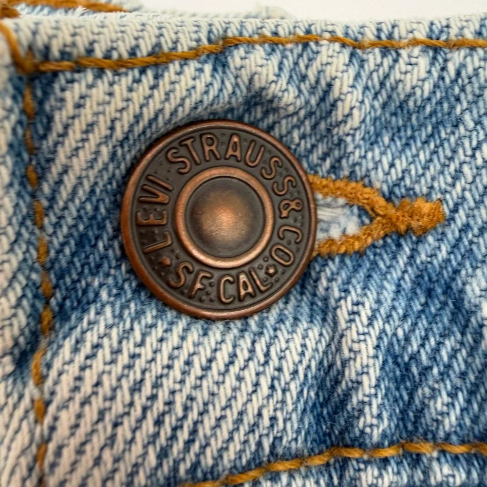 Vintage Levi's 505 Jeans 36x36 USA Made Light Wash‎ Straight Leg Distressed